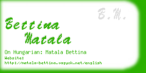 bettina matala business card